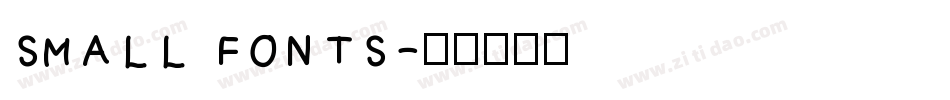 small fonts字体转换